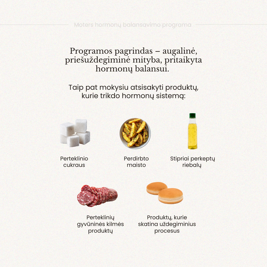 HOLISTINĖ (Moterų hormonų balansavimo programa)
